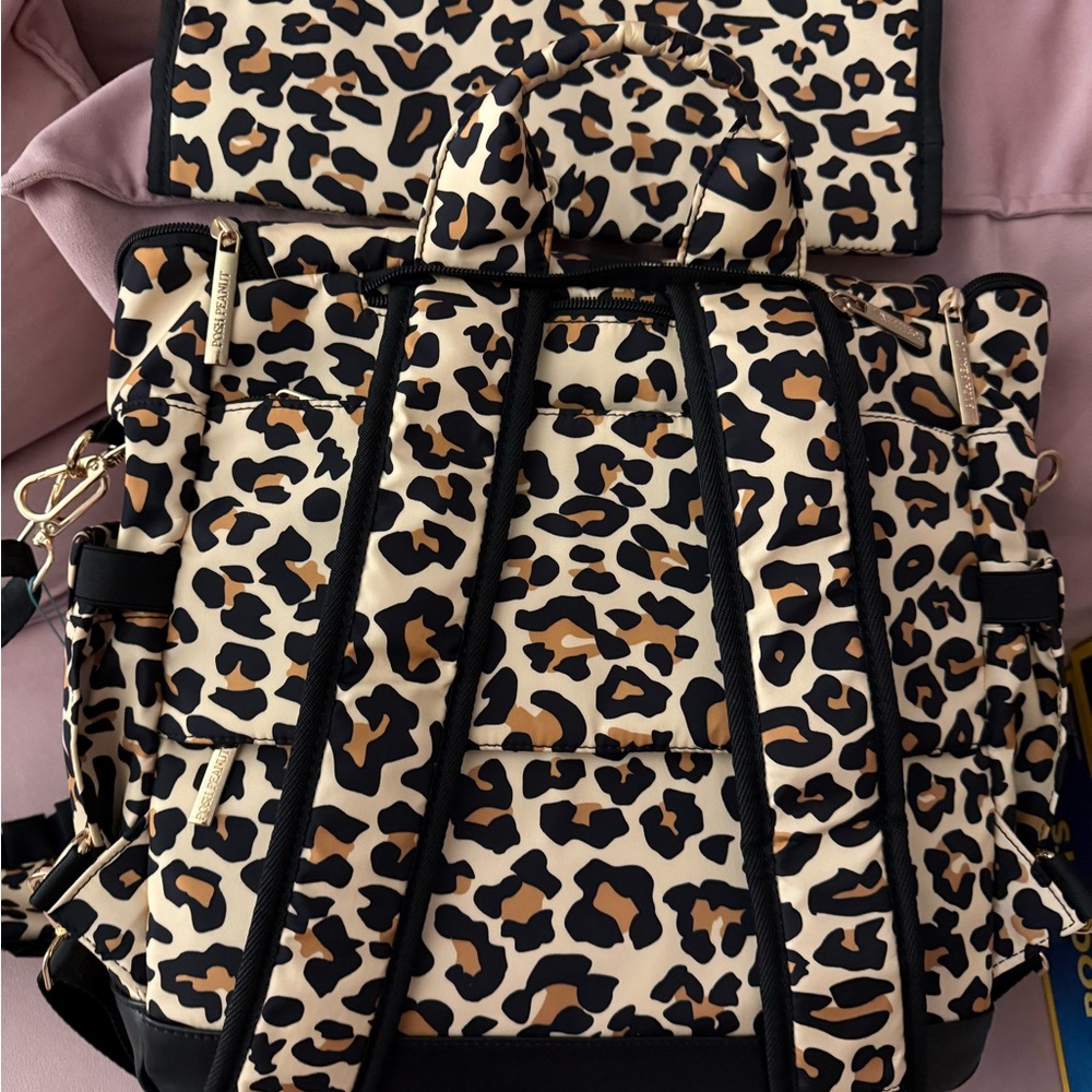 Posh Peanut Leopard Print Diaper Bag - Picture 7 of 9